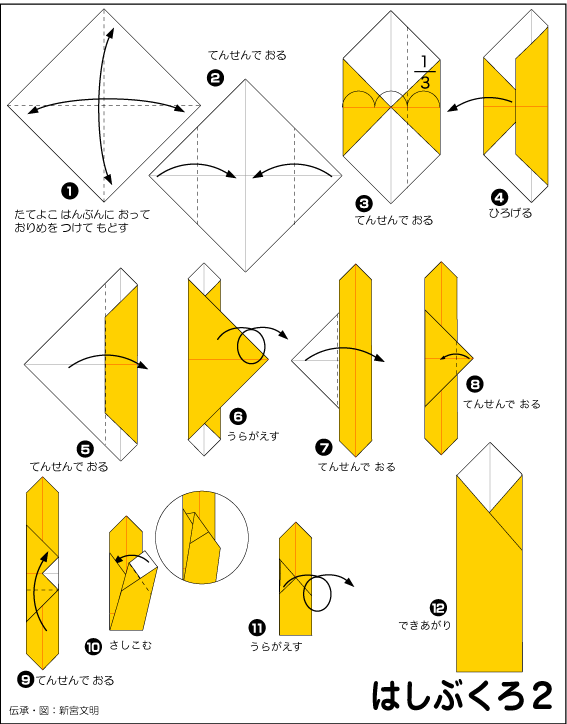 hình ảnh hướng dẫn cách gấp giấy túi đựng đũa 1